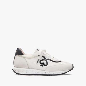 White and Black Kate Spade Brigitte Sneakers